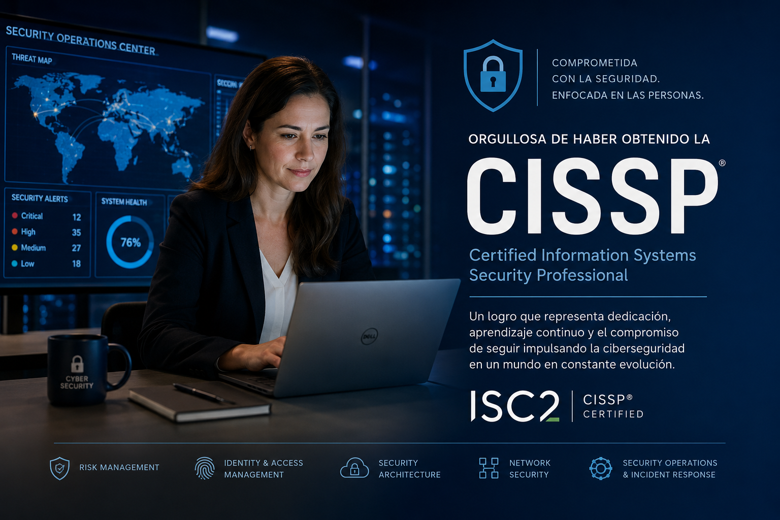 En este momento estás viendo He obtenido la certificación CISSP: un paso importante en mi trayectoria profesional en ciberseguridad
